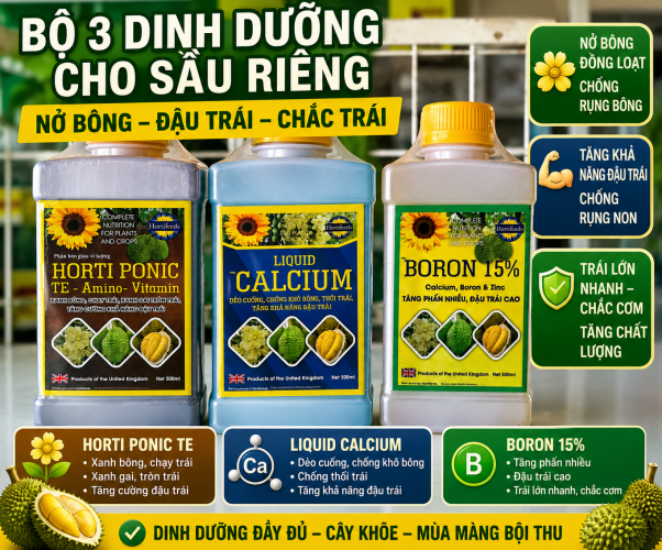 BỘ 3 DINH DƯỠNG CHO SẦU RIÊNG 