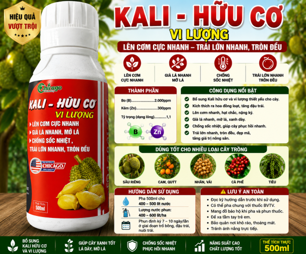 KALI-HỮU CƠ vi lượng