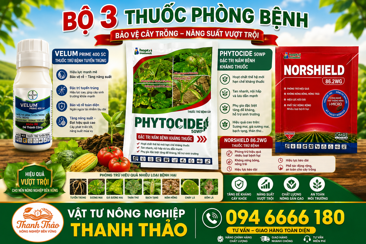 thuốc trừ bệnh giá rẻ tại Đồng Tháp