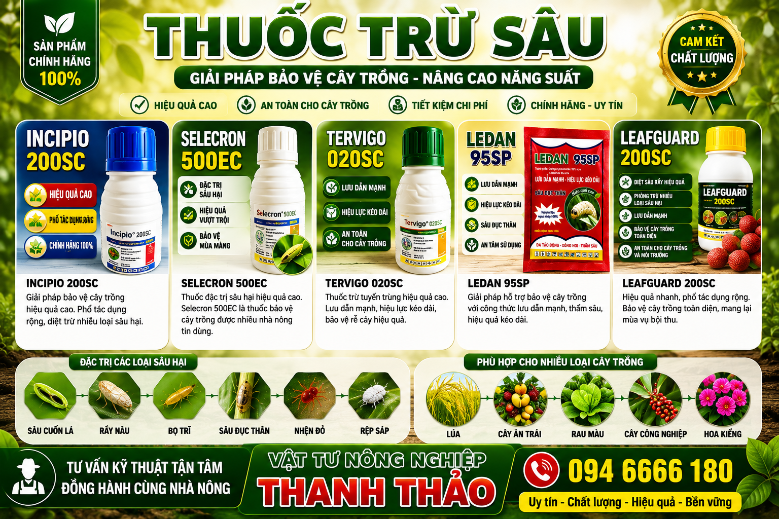 thuốc trừ sâu giá rẻ tại đồng tháp